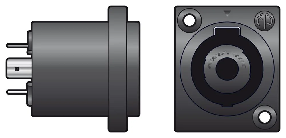 Neutrikâ® Nl4mpxx 4-Pole Speakonâ® Panel Socket- Blister