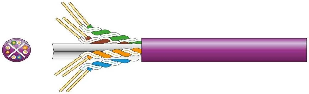 Cat6 U/Utp Lszh Network Cable 305m Lilac