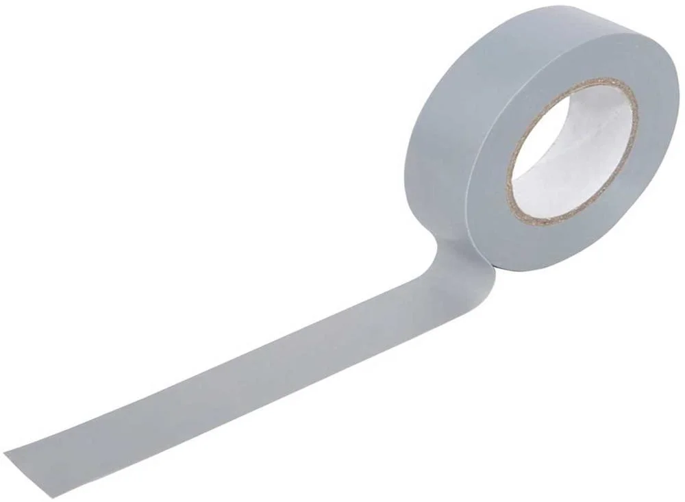 Fita de isolamento elétrico PVC20GY. 20m. cinza