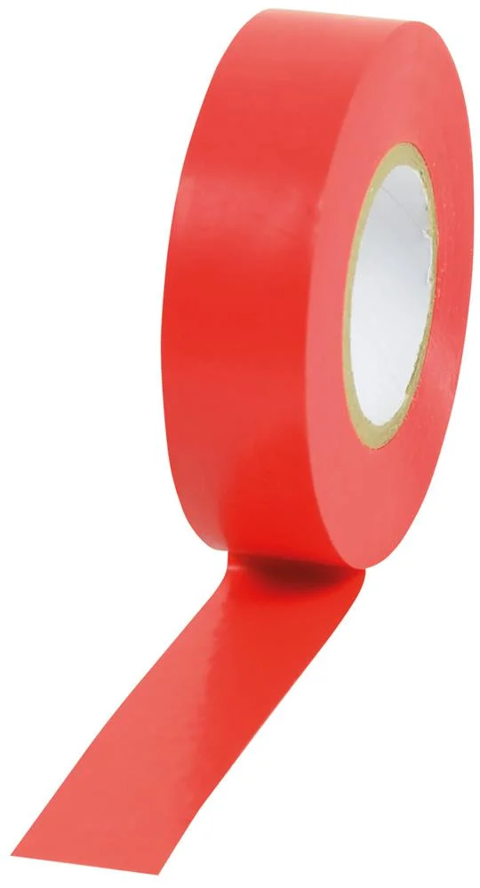 Fita de isolamento elétrico PVC20R. 20m. vermelho