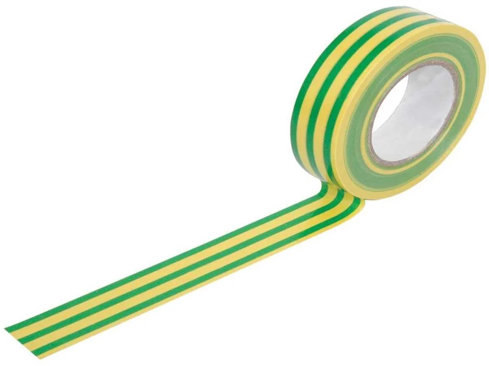 Pvc20ea Electrical Insulation Tape, 20m, Green/Yellow