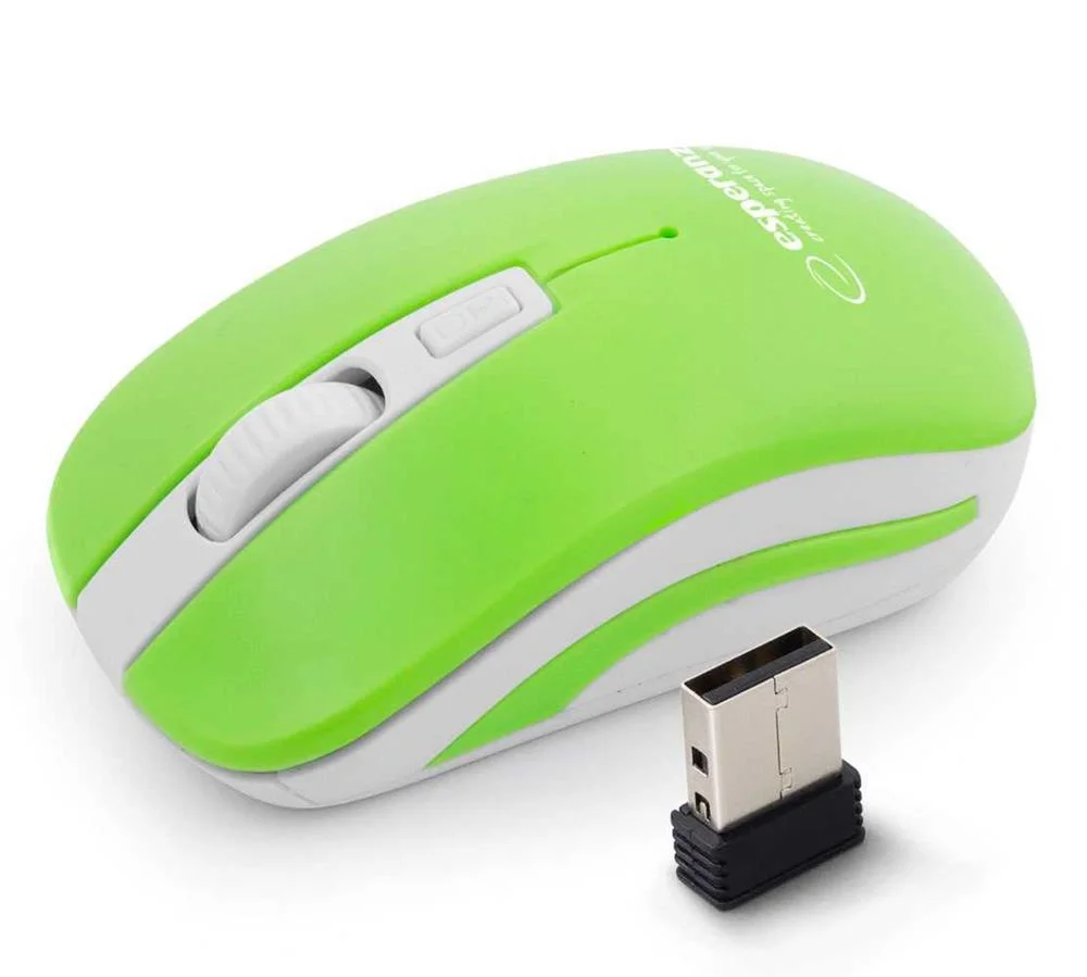 Esperanza Wireless 2.4ghz Optical Mouse 4d Usb Uranus Green/White