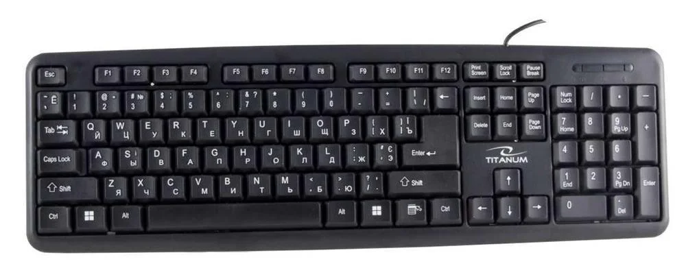 Teclado Usb Padrão com Fio de Titanum Ua