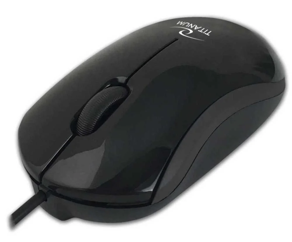 Titanum Usb-C Wired 3d Optical Mouse Dorado