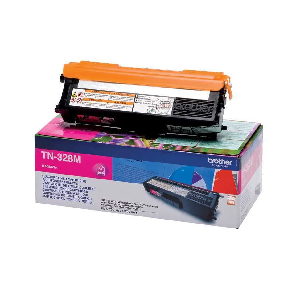 Tinteiro de Tinta Original Brother TN328M Magenta