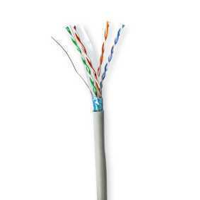 Bobina de Cable | Cat6 | Sólido | F/Utp | Cca | 50.0 M | para Interior | Redondo | Pvc | Gris | Caja