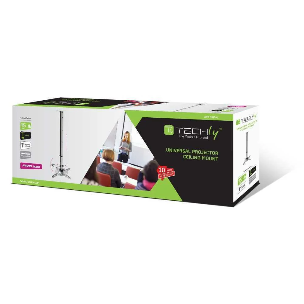 Techly Ica-Pm 102xl Suporte de Projetores Teto Pr.