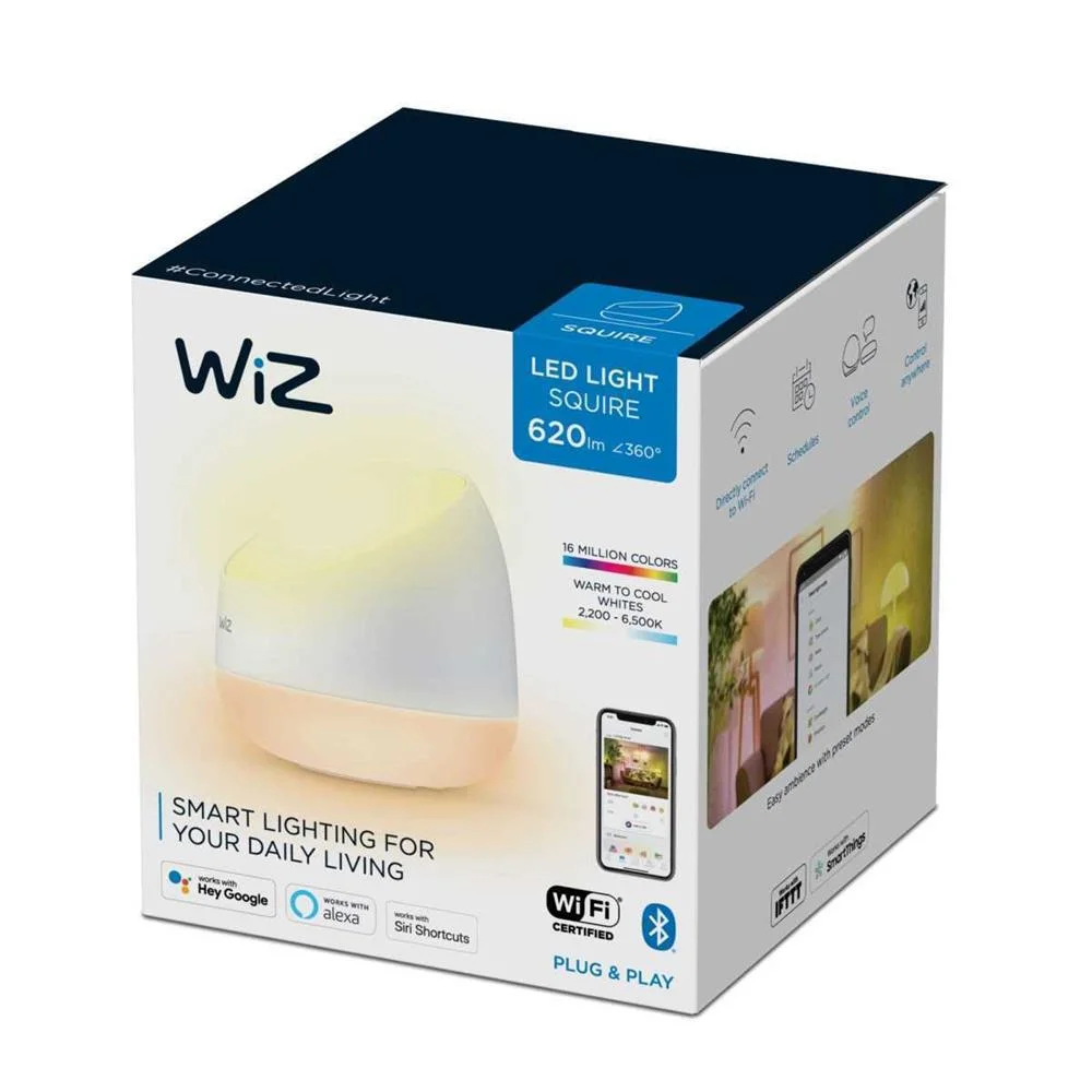 Candeeiro de Mesa Squire Portátil 9w RGB Conexão .
