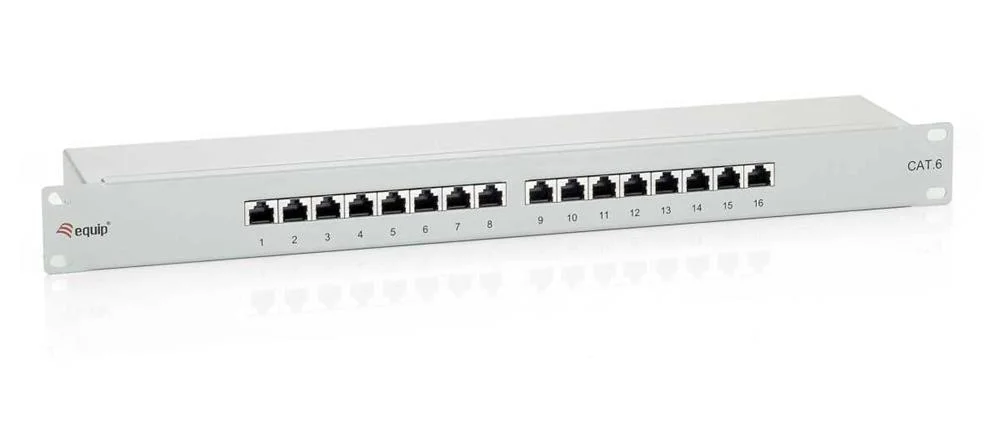 Patch Painel Equip Cat.6 16-Port 19 Inch 1u Light-.