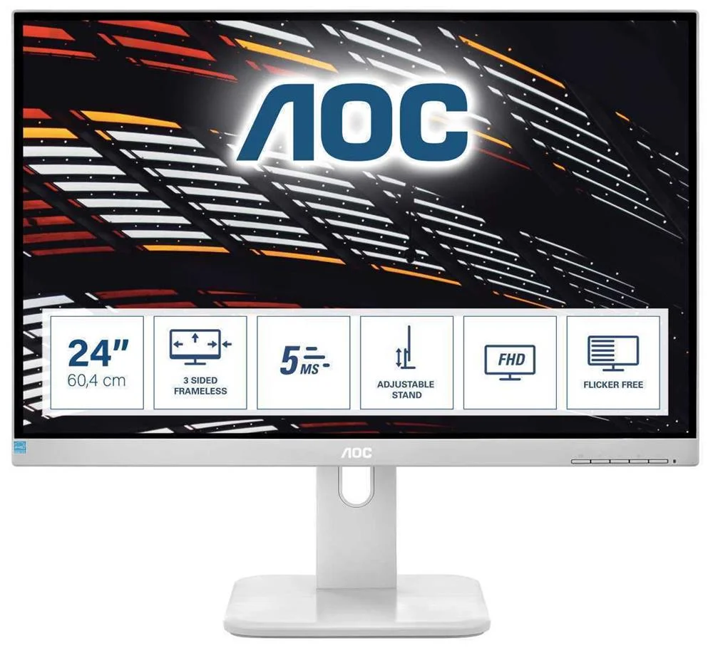 Aoc 60,5cm (23,8") 24p1/Gr   16:09 Hdmi+Dp+Dvi+Usb Ips Li.Gr