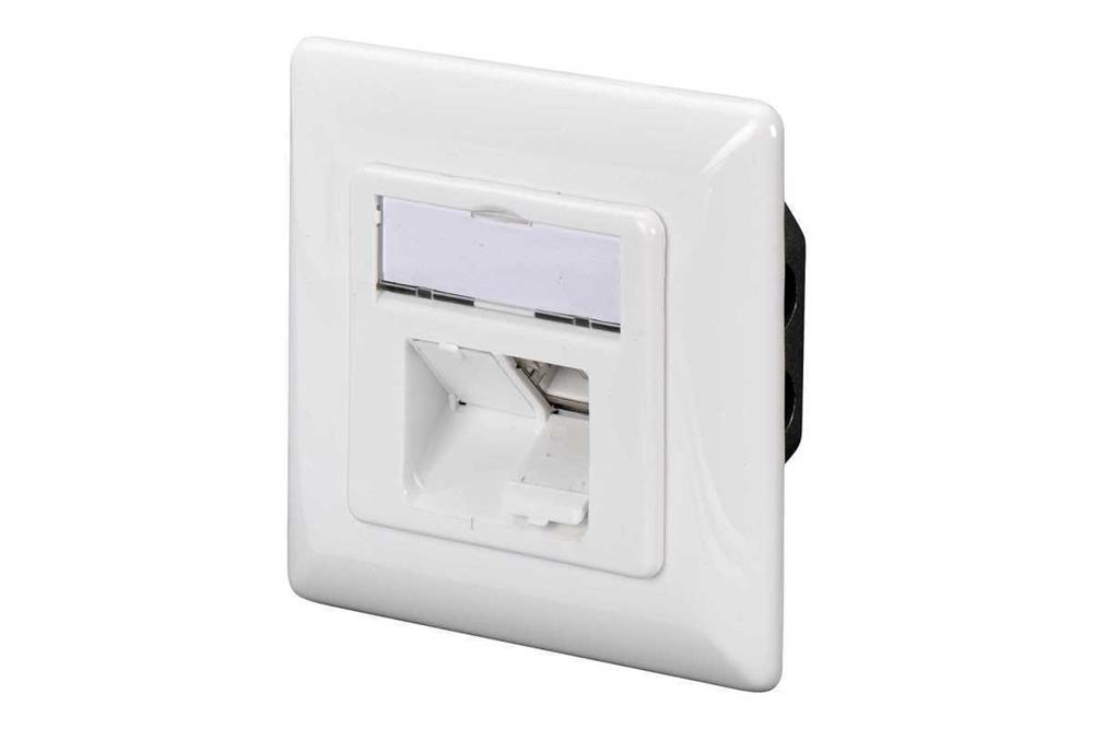 Digitus Anschlussdose Cat6  2xrj45 Geschirmt Unt. Signalweiß