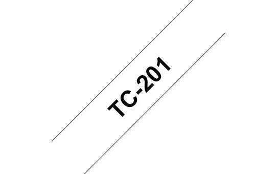 Brother P-Touch Tc 201 Black/White (12 Mm)