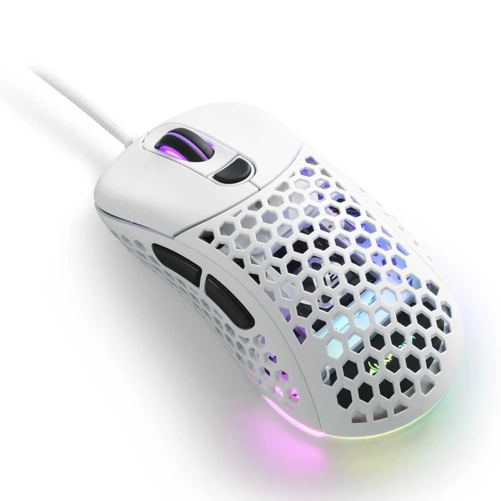 Rato Óptico Sharkoon Light² 200 16000dpi RGB Branco
