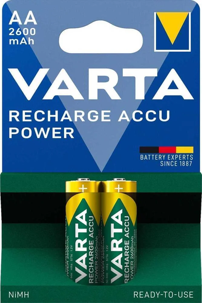Varta Akku Recharge Power    AA  Hr6  2600mah           2st.