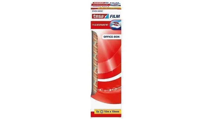 Tesafilm Office Box Rolle 10m 19mm Transparent          8st.