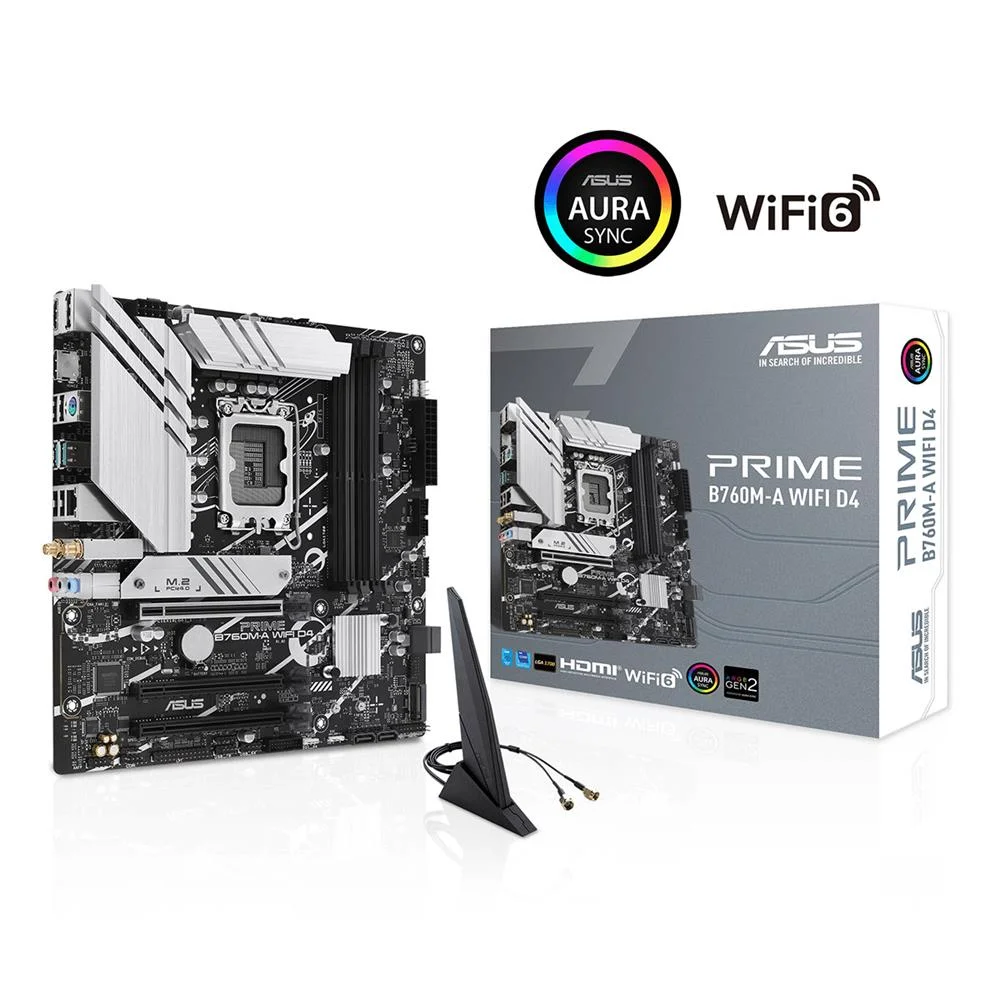 Asus Prime B760m-A Wifi D4 Intel B760 Lga 1700 Micro Atx