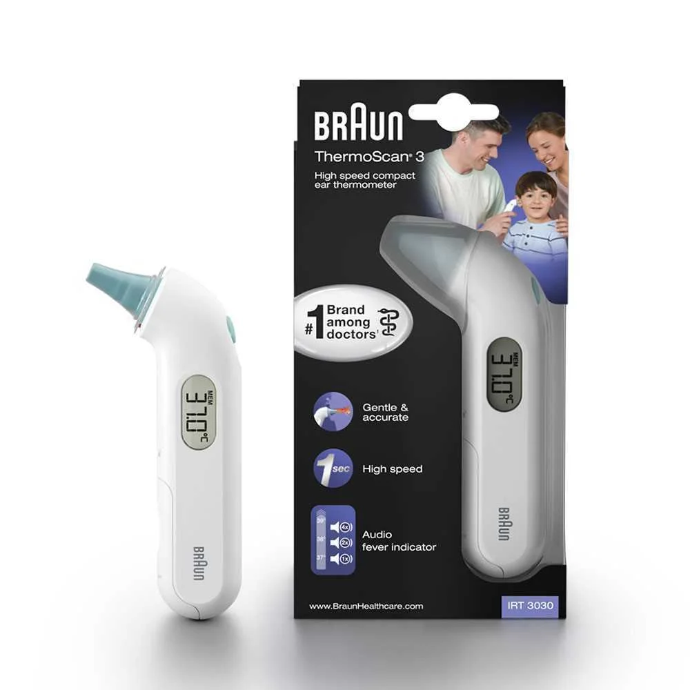 Braun Healthcare Ohrenthermometer - Thermoscan 3 - Irt3030