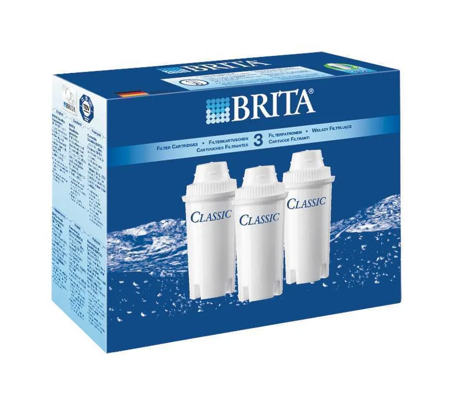 1x3 Brita Filter Cartridges Classic Pack 3