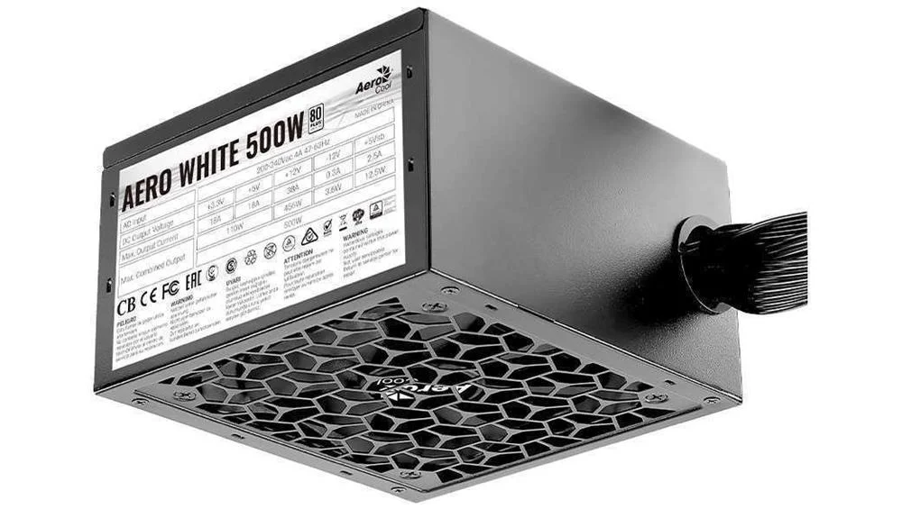 AEROCOOL AERO WHITE 500W FONTE DE ALIMENTAÇÃO 20+.