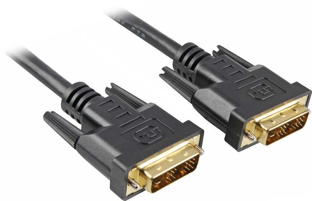 SHARKOON DVI-D/DVI-D (18+1) 2M CABO DVI PRETO