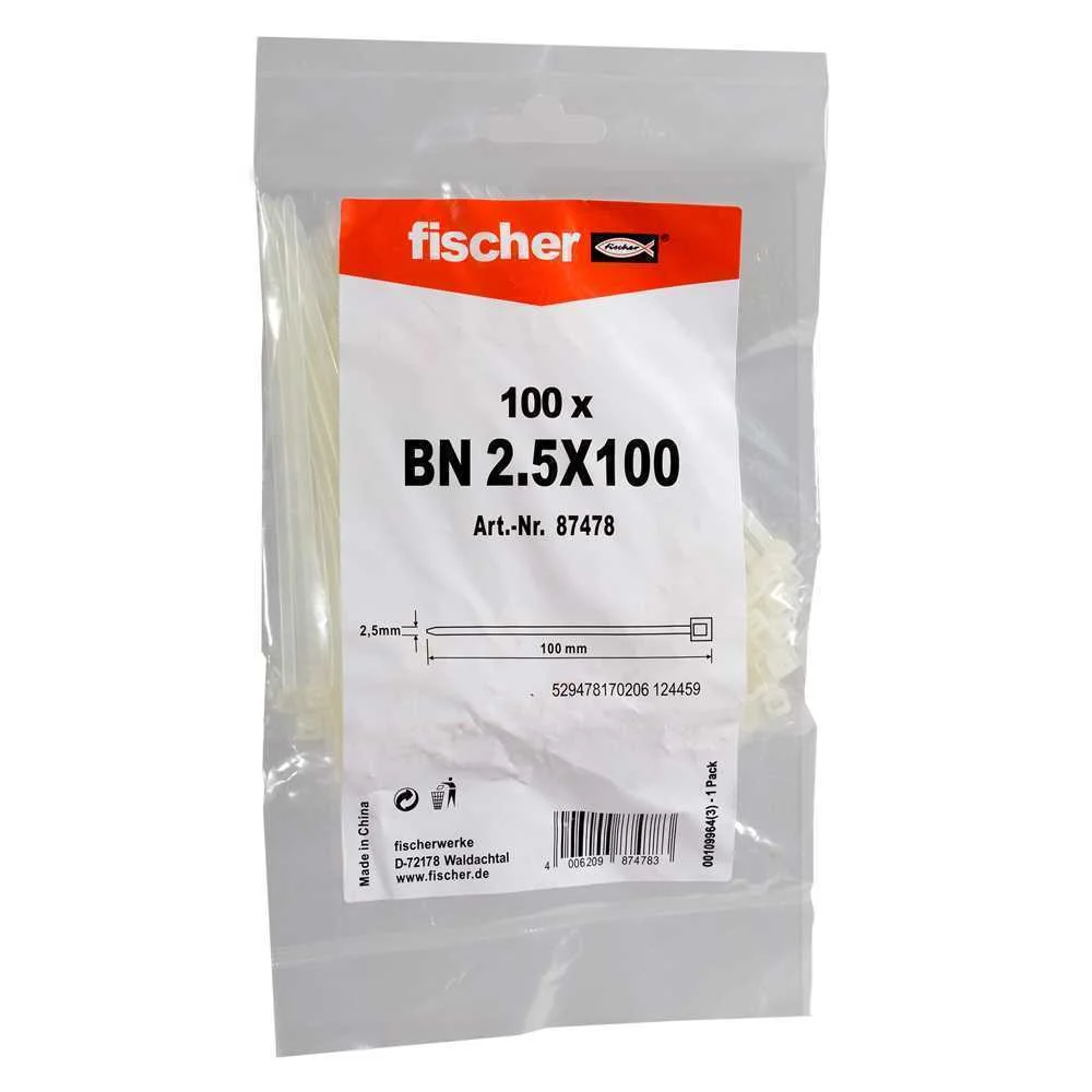 Fischer 87478 Tira para Atar Cabos Abraçadeira Ny.
