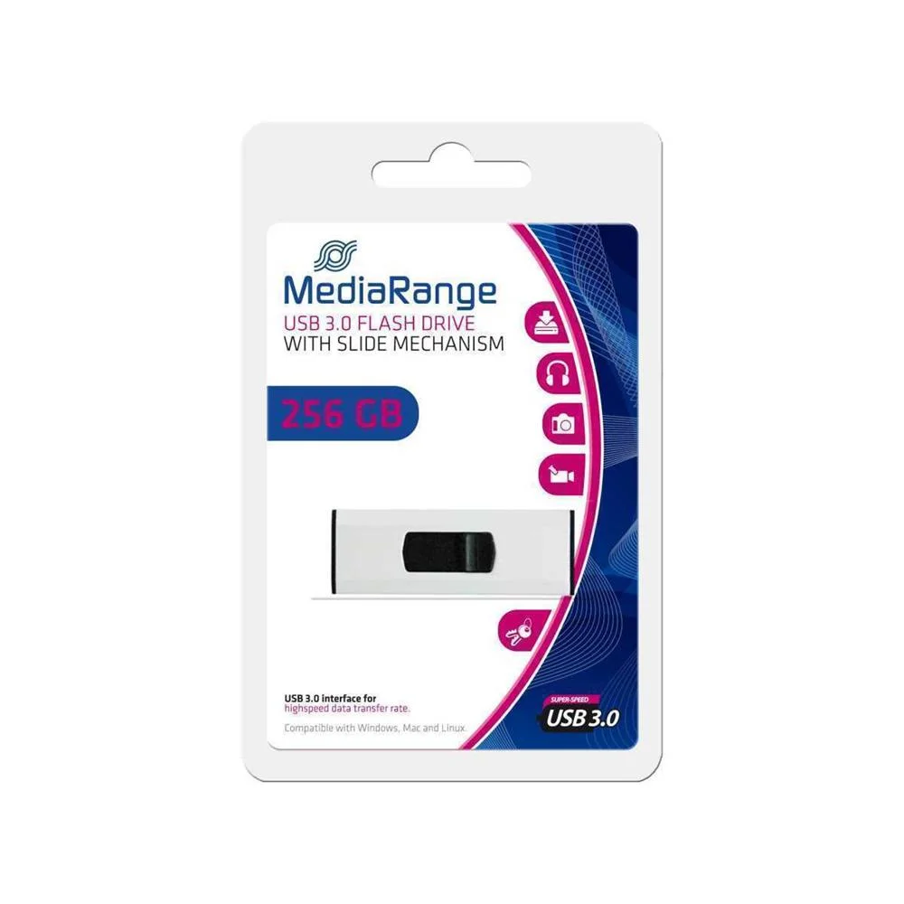 MEDIARANGE MR919 UNIDADE DE MEMÓRIA USB 256 GB US.