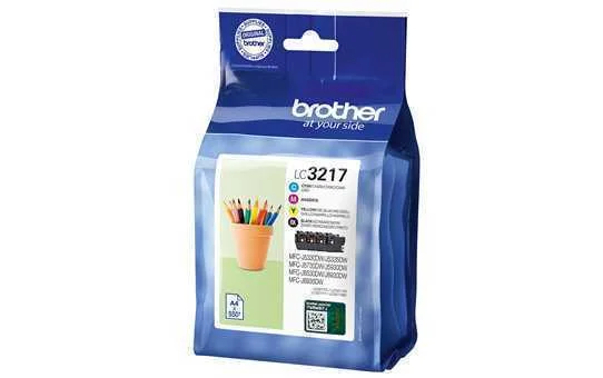 Brother Lc-3217 Tinteiro Original Preto, Ciano, M.