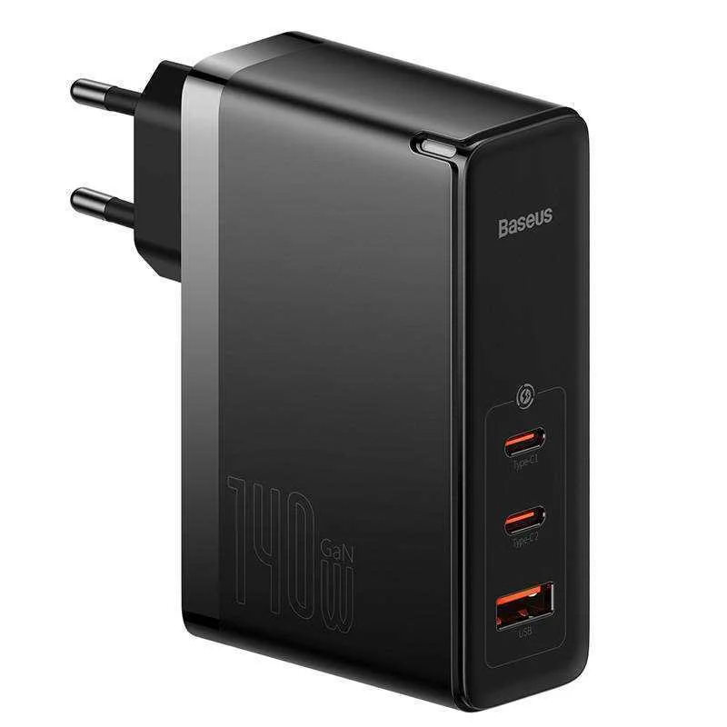 Carregador Baseus Gan5 Pro 2xusb-C + Usb 140w