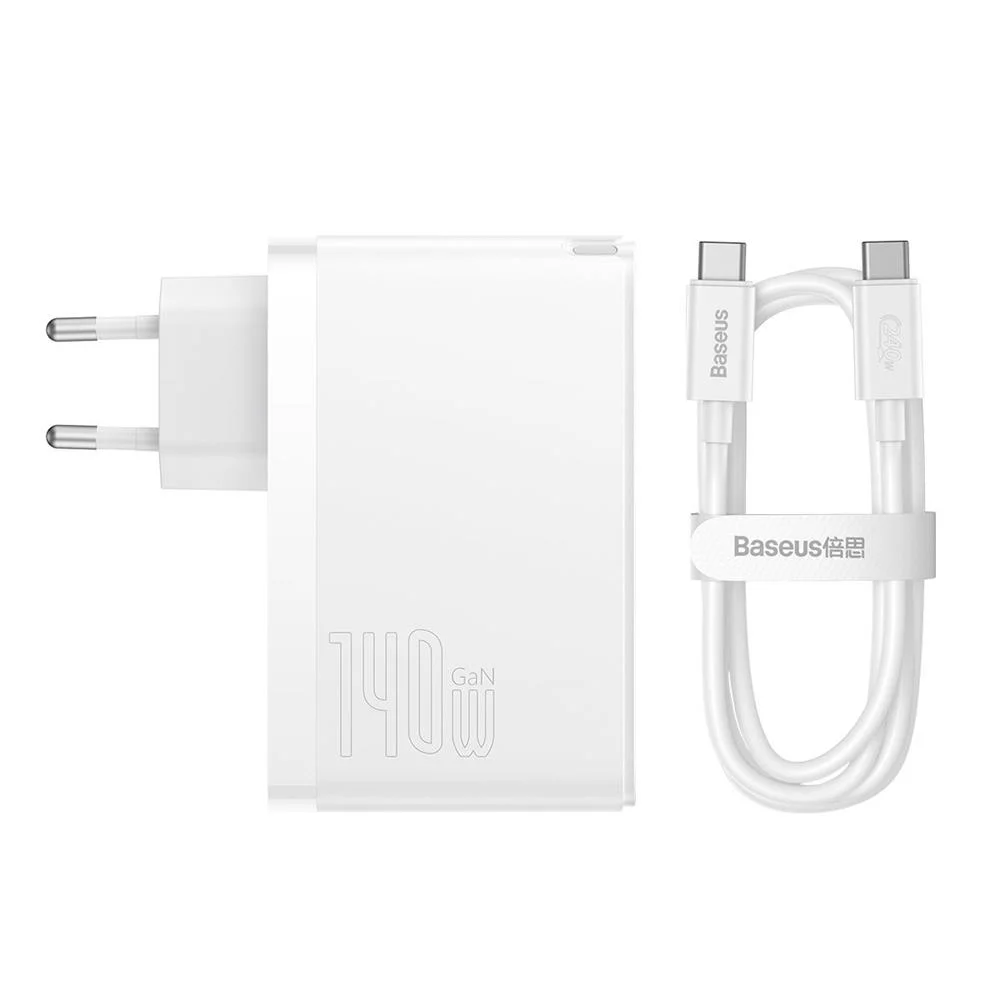 Carregador Baseus Gan5 Pro 2xusb-C + Usb 140w