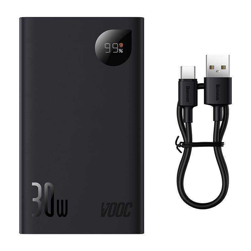 Powerbanka Baseus Adaman 2, 20000mah, 30w, 3xusb, Usb-C (Cerná)