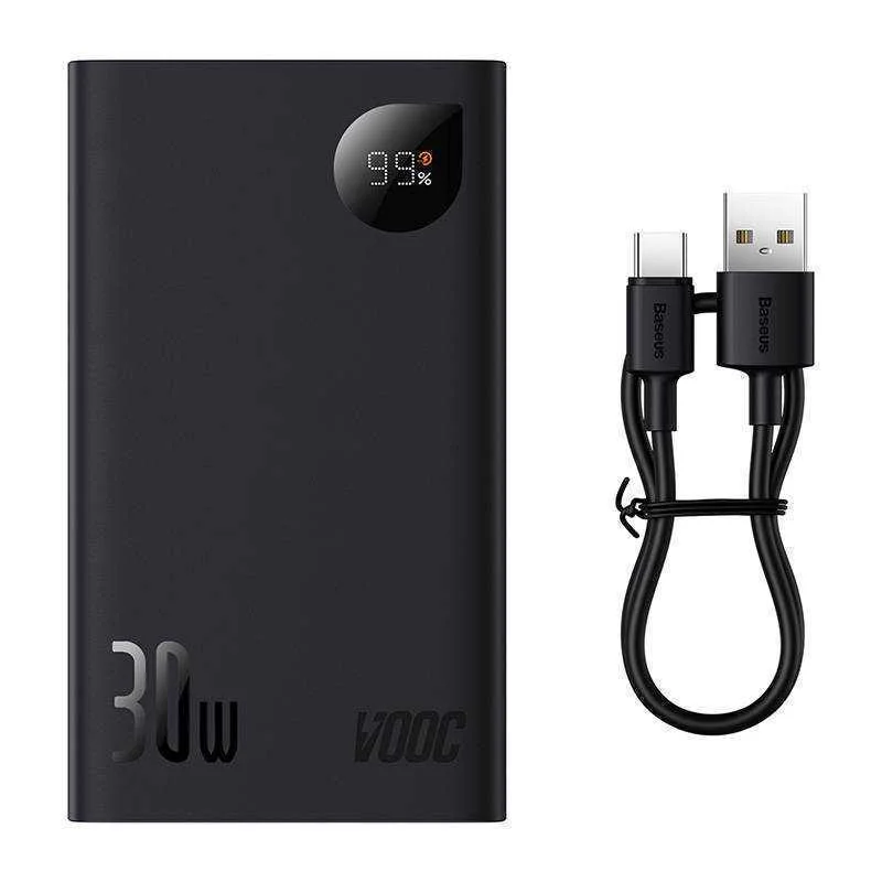 Powerbanka Baseus Adaman 2, 20000mah, 30w, 3xusb, Usb-C (Cerná)