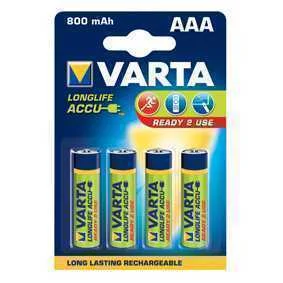 Varta Longlife Bateria Recarreg&aacute;vel AAA Hidreto M.