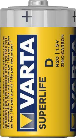 VARTA R20 D PILHA ZINCO-CARBONO