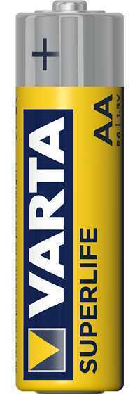 VARTA SUPERLIFE BATERIA DESCARTÁVEL AA ZINCO-CARB.