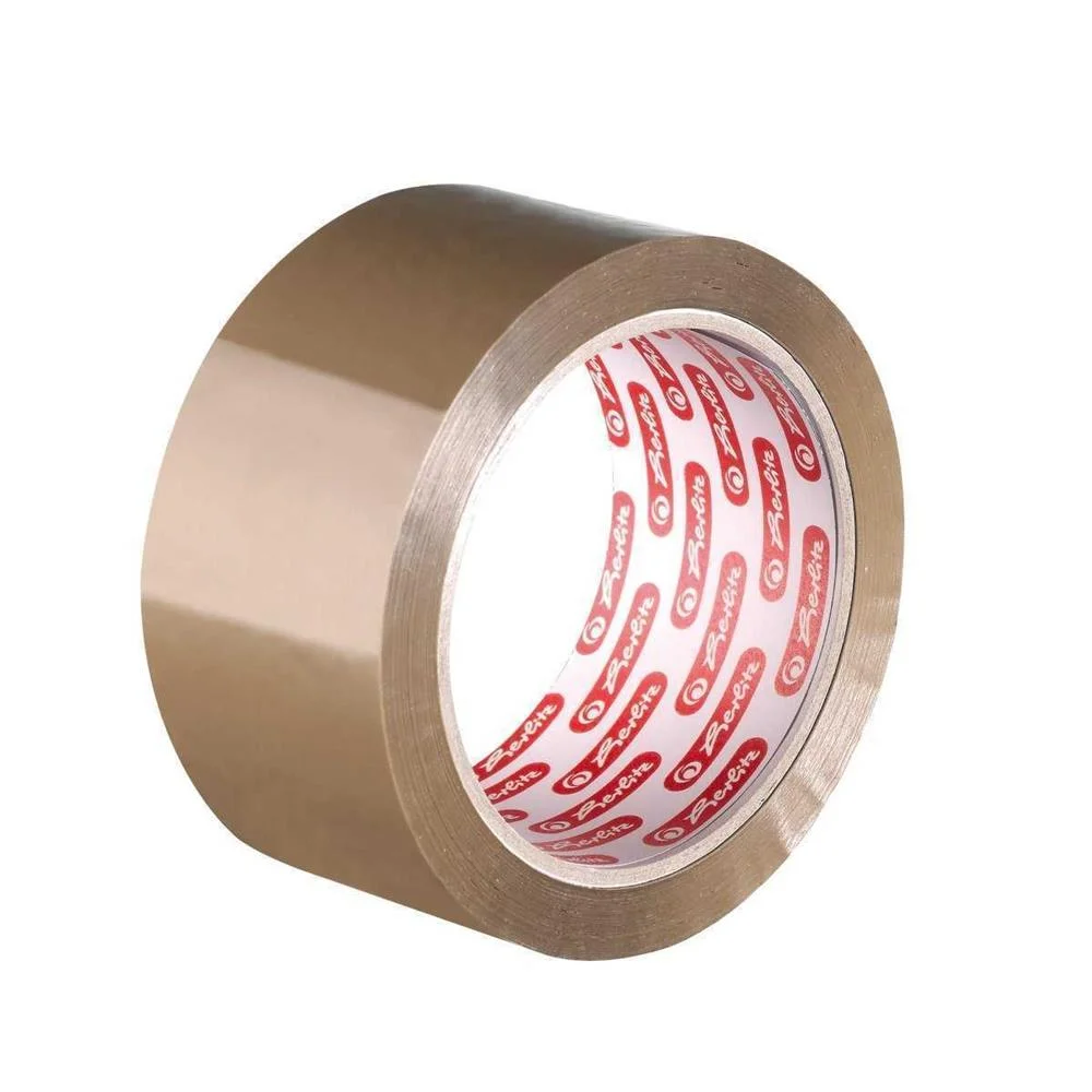 Herlitz Packband 50mmx66m Braun Geräuscharm Großer Rollkern