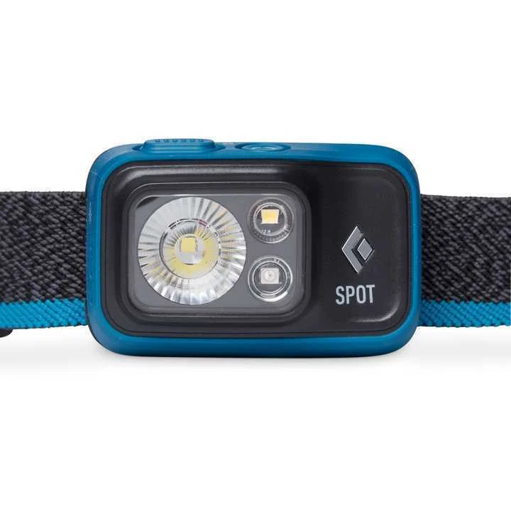 BLACK DIAMOND SPOT 400 PRETO, AZUL LANTERNA DE CA.