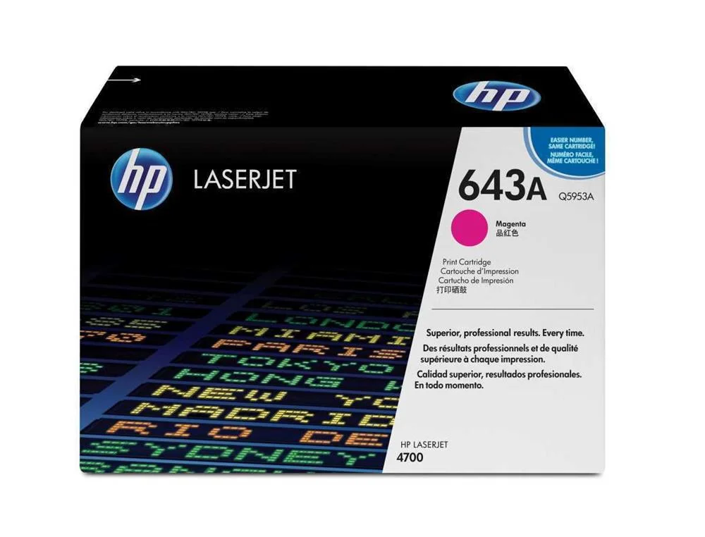 Hp Toner Laserjet Original 643a Magenta