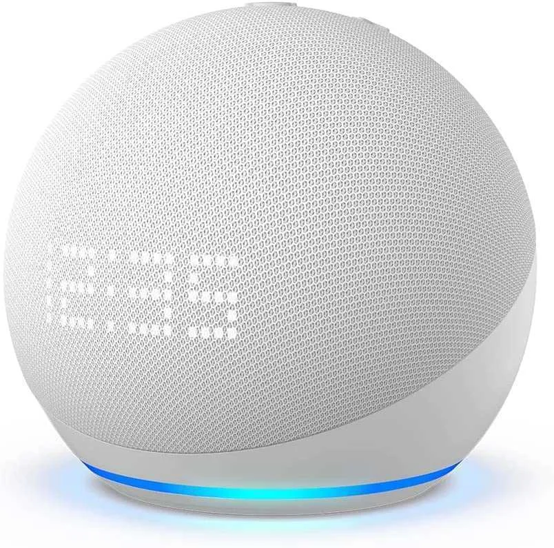 Amazon Echo Dot 5 White With Clock