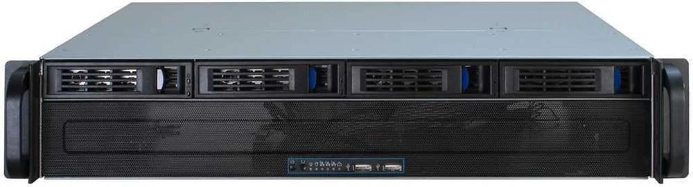 Inter-Tech Ipc 2u-2404s Rack Preto, Prateado