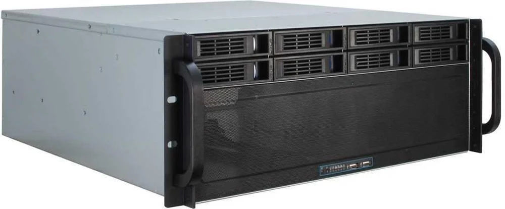 INTER-TECH 4U-4408 RACK PRETO, PRATEADO