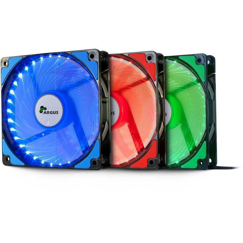 Inter-Tech Lüfter 120*120*25 Argus L-12025 Bl, Blau