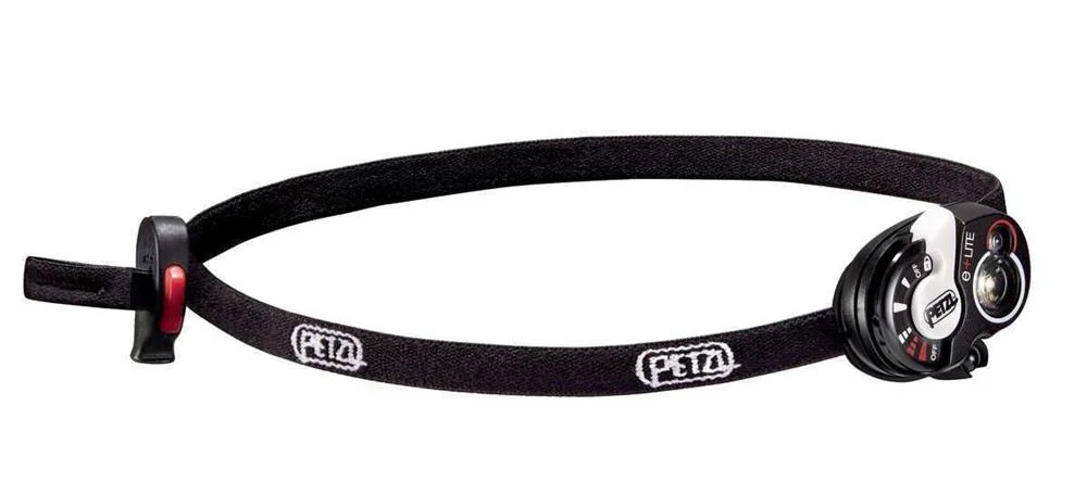 PETZL E+LITE PRETO, BRANCO LANTERNA DE CABEÇA LED