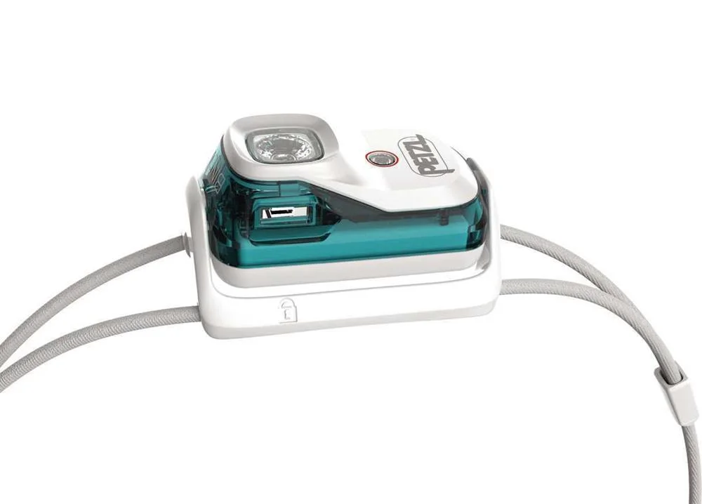 Petzl Bindi Verde-Azulado, Branco Lanterna de Cab.