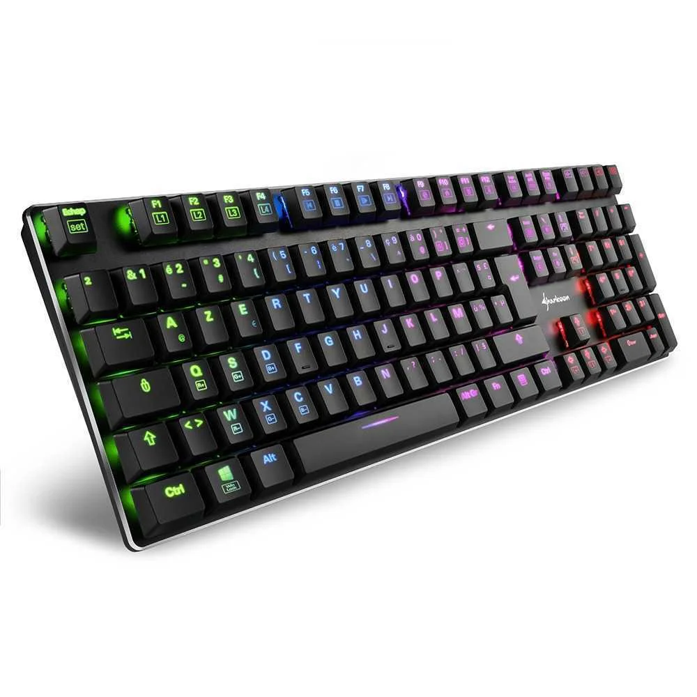 SHARKOON PUREWRITER RGB TECLADO USB AZERTY FRANC&Ecirc;.