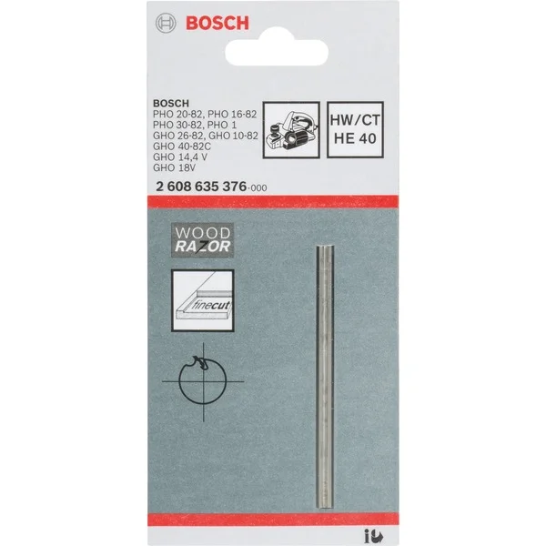 Bosch 2 608 635 376 Lâmina para Plaina 1 Unidade(.