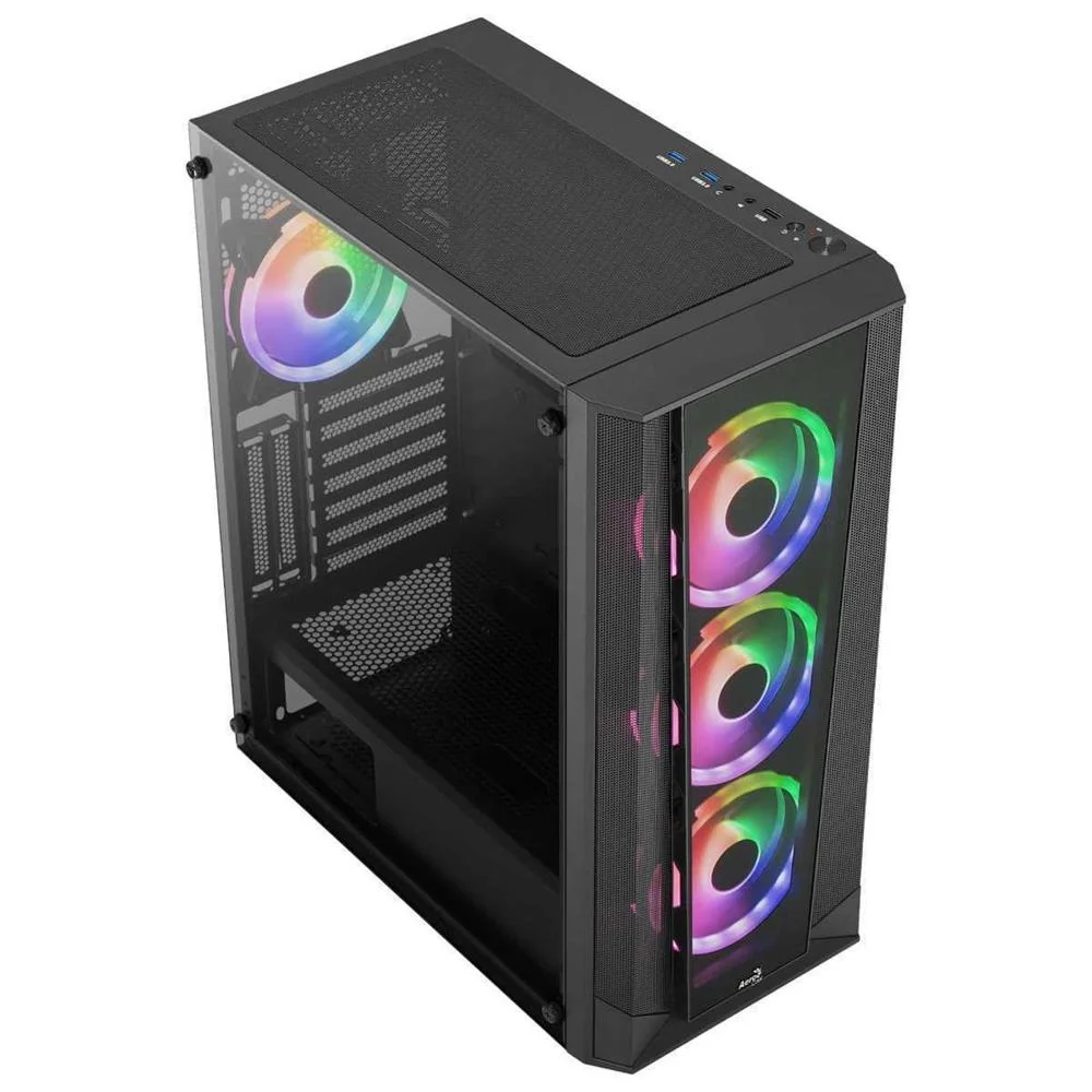 AEROCOOL PRISM ARGB MIDI TOWER PRETO