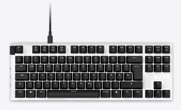 Nzxt Keyboard Function Tenkeyless - White