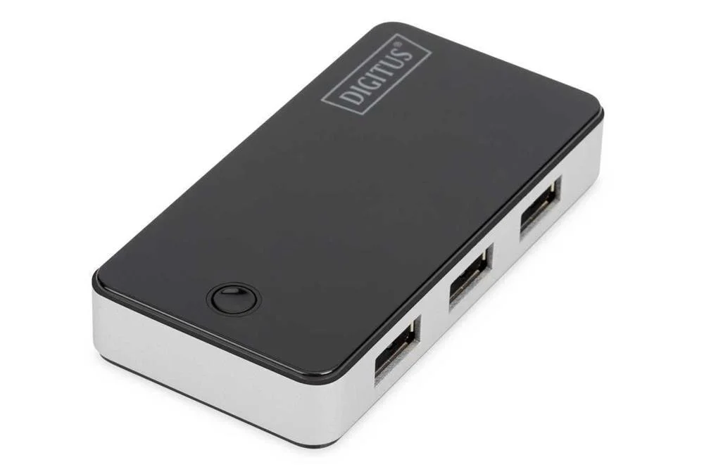 Digitus Usb-Hub    4-Port 3.0->4xa3.0 M.Netzteil     Schwarz