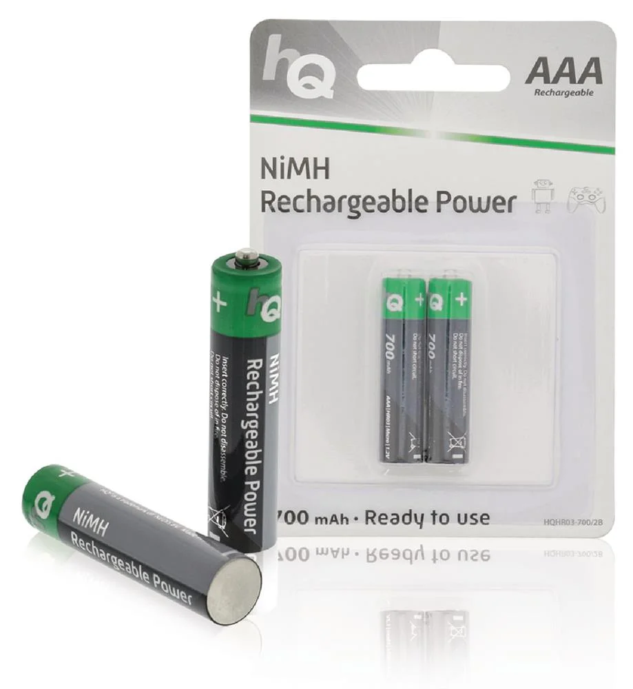 Conjunto 2 Pilhas Rec. NiMH HR03 1.2V 700mAh HQ