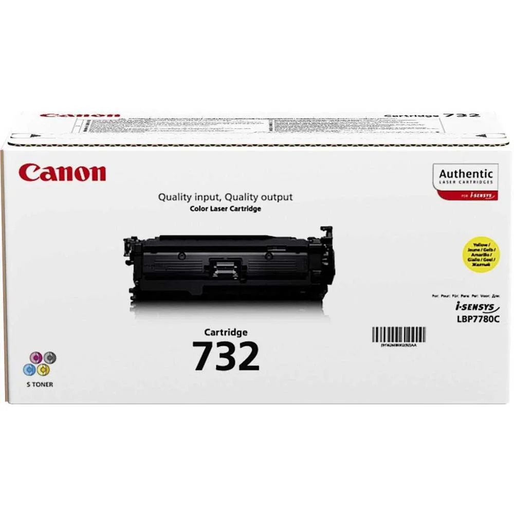 Tóner Canon 732 Amarelo Preto 